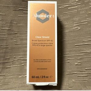 Alumier MD CLEAR SHIELD SPF 42 Broad Spectrum Sunscreen Oil-Free 2 oz RETAIL $59